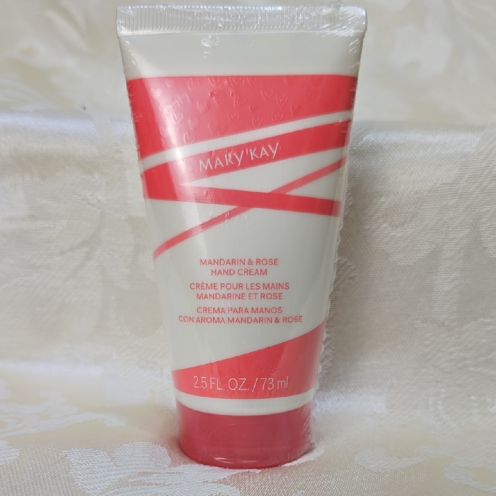 Mary Kay Mandarin & Rose Hand Cream - Red and White